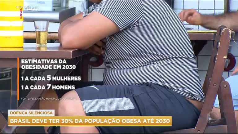 Vídeo: Brasil deve ter 30% da população obesa até 2030