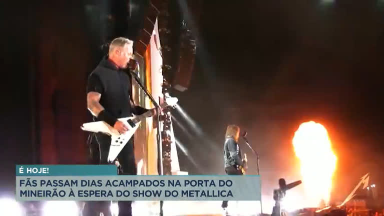 Vídeo: Metallica reúne 60 mil fãs em BH nesta quinta-feira (12)