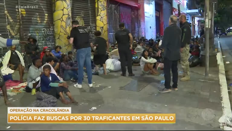 Vídeo: Polícia faz buscas por 30 traficantes que agem na Cracolândia, em São Paulo