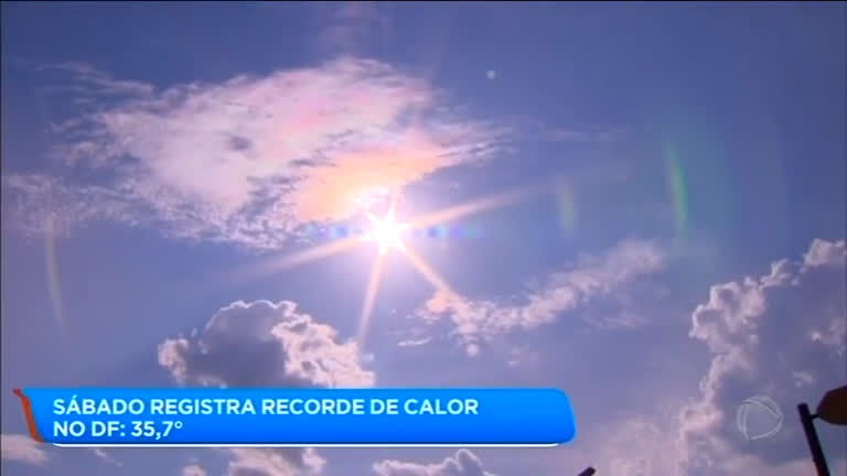 Vídeo: Fim de semana registra dia mais quente do ano no DF
