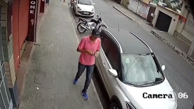 Vídeo: Homem deixa prejuízo de R$ 30 mil em loja